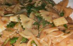 farfalle con rucola - ricette vegetariane